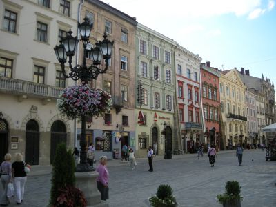 Rådhustorget i Lviv.